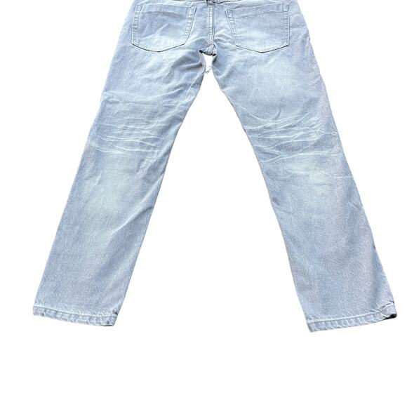 One x One Teaspoon Jeans Sz 27 Gray Distressed Awesome Baggies Tapered Mid Rise - Picture 7 of 14
